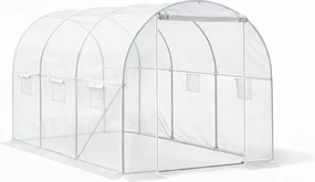 Fóliasátor 200x200x300 cm erősített vázzal+fólia átlátszó