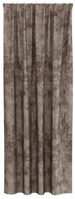 bársonyos függöny 2 db szemgombokkal, Kávébarnás 225x140 cm