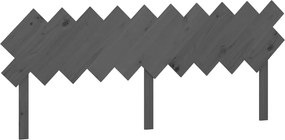 vidaXL szürke tömör fenyőfa ágyfejtámla 196x3x80,5 cm