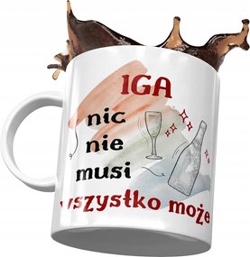 Bögre Igi Feleség Barátnő Ajándék Nyomtatott Fotóval