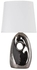Candellux Asztali lámpa HIERRO 1xE27/60W/230V fehér/fényes króm CA0742