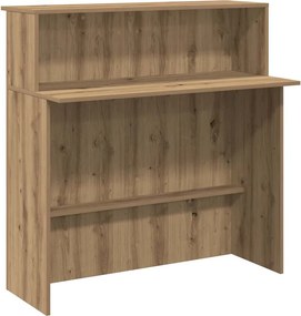 vidaXL recepciós pult kézműves tölgy 100x50x103,5 cm szerelt fa