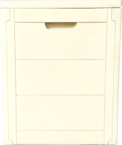 Kerti tároló box 56x43x53 cm, műanyag, bézs, AZB-G2035 CRM