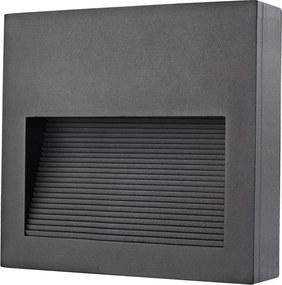 NOVOLUX 580A-L0204B-04 SLIM Kültéri Falba Építhető Lámpa Antracit LED IP65