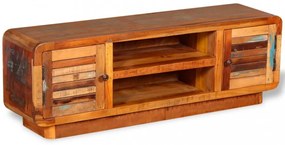 tömör újrahasznosított fa TV-szekrény 120 x 30 x 40 cm