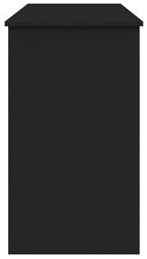 fekete fésülködőasztal tükörrel 100x45x76 cm