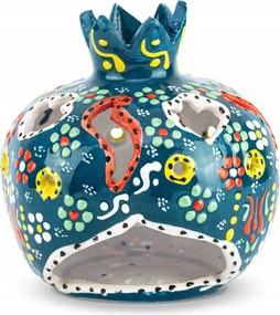 Gyertyatartó Teamécses Melegítő Kézzel Festett Kerámia