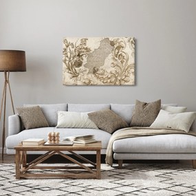Kép - Fal virágokkal (90x60 cm)