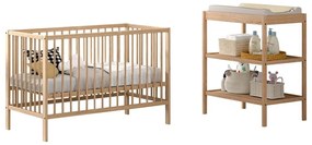 Bükkfa gyerek bútor szett 2 db-os Dino – Vipack