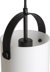 RENDL JULIETTA 16 závěsná opálové sklo/černá 230V LED E27 15W