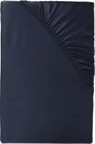 Gumis lepedő Livarno Home 180-200x200x20 sötétkék mikroszálas jersey