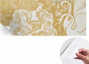 Öntapadós tapéta Divatos 3D fali ragasztóval Női elegancia 250x104 cm