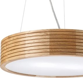 BRILAGI - CARVALHO MODERN LED csillár kábelen 2xE27/60W/230V, tölgy, átmérő 37,5 cm