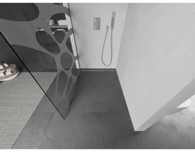 Mexen Kioto zuhanyparaván 100x200 cm 8 mm, króm, fehér kivitel, 800-100-101-01-97