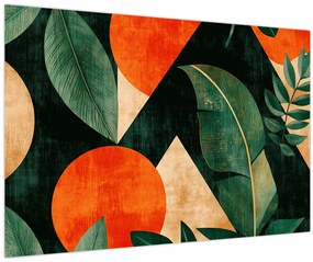 Kép - Geometrikus természeti minták II. (90x60 cm)