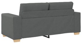 sötétszürke szövet loveseat kanapé 140 cm