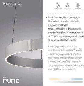 Paul Neuhaus modern függeszték pure e-clipse eloxált alumínium pln2560-95