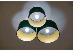 Duolla - Mennyezeti lámpa ROLLER TRIO 3xE27/60W/230V zöld/arany