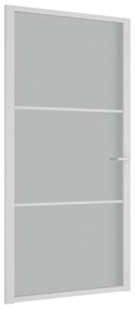 fehér matt üveg és alumínium beltéri ajtó 102,5 x 201,5 cm