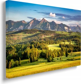 Falikép Hegyi panoráma lakásdekoráció tájkép 40x30 cm