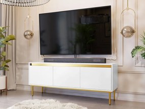 TV szekrény Gelean 3D (fehér + arany) . 1106216