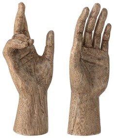 Tömörfa szobor készlet 2 db-os 13 cm Teis – Bloomingville