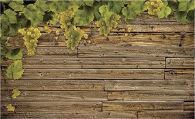 Fotótapéta Szőlő és Fa Rusztikus Provence stílus 254x184 +ragasztó