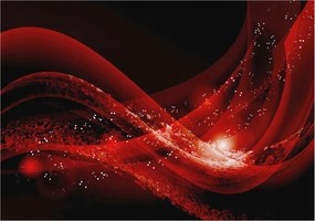 Fotótapéta Flizelina Nappali és Hálószoba Irodába Piros örvény 208x146 Ragasztó