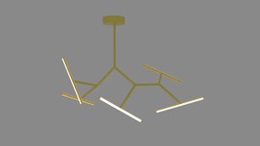 Mennyezeti Lámpa Arany ZAMBELIS 2071