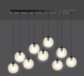 Emibig modern függeszték cosmo borostyán fekete emi713/9