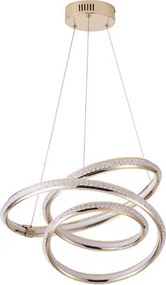 EUROLAMP ARTE ILLUMINA SATURN Függesztett lámpatest beépített LED 40W 3000Κ L50 GOLD