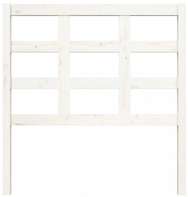 fehér tömör fenyőfa ágyfejtámla 95,5 x 4 x 100 cm