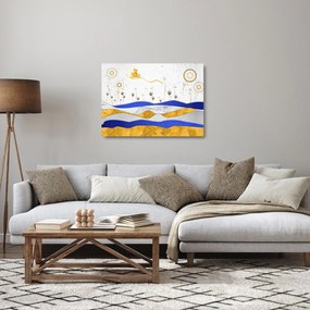 Kép - Arany hegyek (üvegen) (70x50 cm)