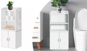 Kis méretű fürdőszobai szekrény, fehér