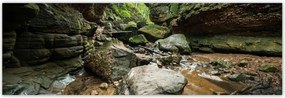 Poszterek 200x66 Sziklák Folyó Hegyek