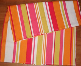 Abrosz Szalvéta 80x126 Bézs Csíkos Mintás Pamut 100%!