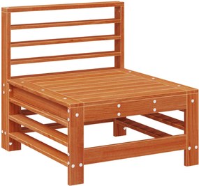 vidaXL Kerti Középső Kanapé Tömör fenyő Viaszbarna 63,5 x 57,5 x 60 cm