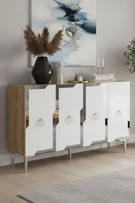 Seza 120 - Sapphire Oak, White, Silver