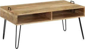 vidaXL tömör mangófa dohányzóasztal 100 x 60 x 45 cm