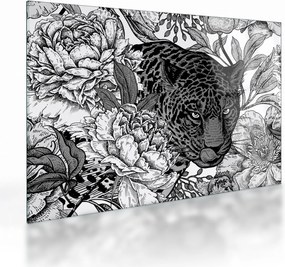 Üveg kép - Egzotikus kert (70x50 cm)