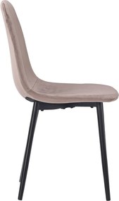 Modern Bársony Étkezőszék Barna Színben. DC-4469