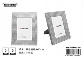 Ezüst képkeret 9x13 cm elegáns dekoráció