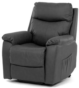 Elektromos vezérlésű szürke vintage dönthető fotel. TV-5874 GREY