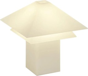 Fehér LED dimmelhető asztali lámpa fém búrával (magasság 33,5 cm) Sanaka – Blomus