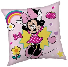 Fleece gyerek párna 40x40 cm Minnie "Smile" – Jerry Fabrics