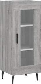 vidaXL szürke sonoma színű szerelt fa tálalószekrény 34,5 x 34 x 90 cm