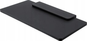 Nimco Maya fekete plexi fürdőszobai polc 20 cm Mac X320-C-90