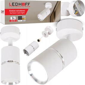 Mennyezeti lámpa Led fali Spot halogén lámpatest GU10 Cső Fehér ezüst