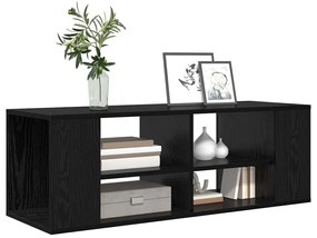 Fali TV szekrény Musta tammi 102 x 35 x 35 cm Faanyag