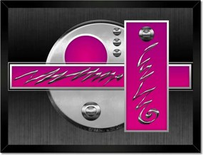 Poszterek keretben 40x30 Absztrakt kör szürke alapon